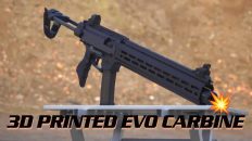 3D Printed Nylon Scorpion Evo Carbine goes BOOM