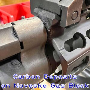 Carbon buildup around Noveske gas block