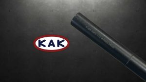 KAK Industry 5.56 NATO 1:7 41V50 HBAR Barrel with Markings on a Dark Background